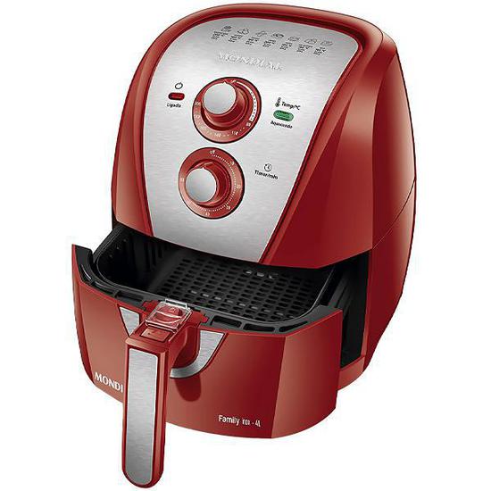 Freidora Eléctrica Mondial Family Inox Red AFN-40-RI 220V