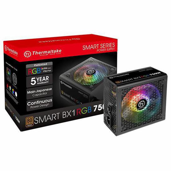 Fuente Thermaltake ATX Smart BX1 RGB 80 Plus Bronze 750W