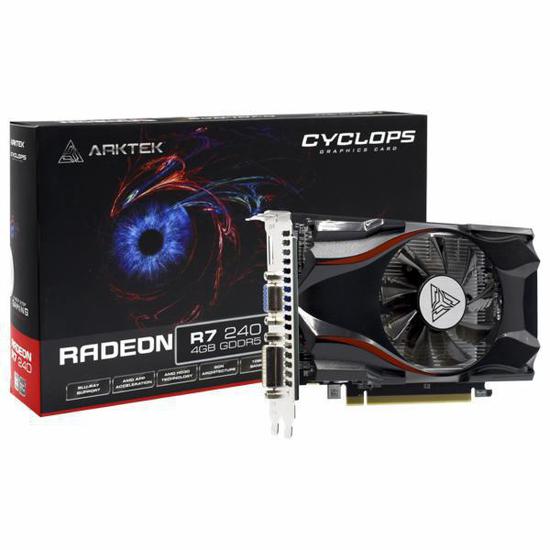 Placa de Video Arktek Cyclops Radeon R7-240 4GB GDDR5 PCI-Express