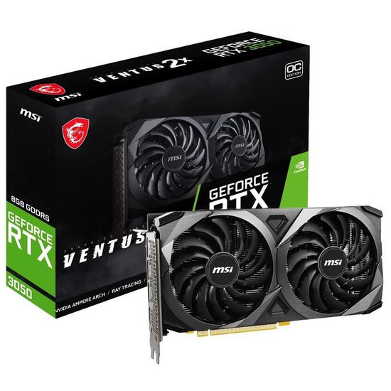 Placa de Video MSI GeForce RTX3050 Ventus 2X OCV1 8GB GDDR6 PCI-Express