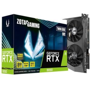 Placa de Video Zotac GeForce RTX3050 Twin Edge OC 8GB GDDR6 PCI-Express