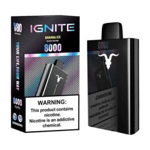 Vaper Descartable Ignite V80 Banana Ice 8000 Puffs X10 Unidades