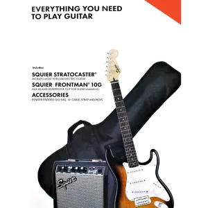 Pack Guitarra Fender Squier Strato BSB GB 10G