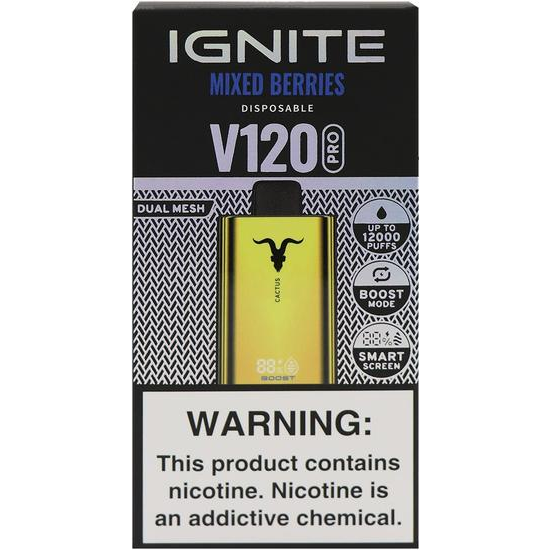 Vaper  Ignite V120 Pro Gold Mixed Berries 12000 Puffs