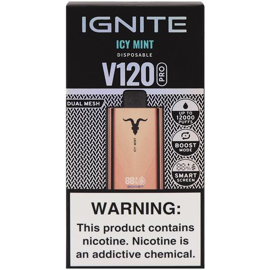 Vaper  Ignite V120 Pro Rose Gold Icy Mint 12000 Puffs