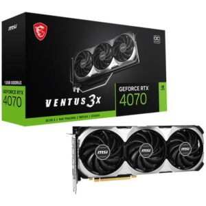 Placa de Video MSI GeForce RTX4070 Ventus 3X OC 12GB GDDR6X PCI-Express