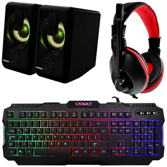 Teclado Satellite KG502 USB Con Mouse / Mouse Pad / Auriculares / Parlantes