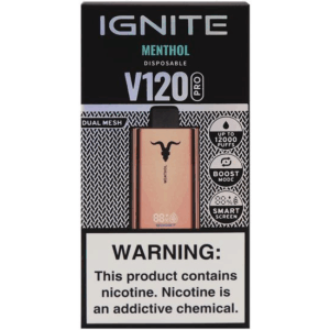 Vaper  Ignite V120 Pro Rose Gold Menthol 12000 Puffs